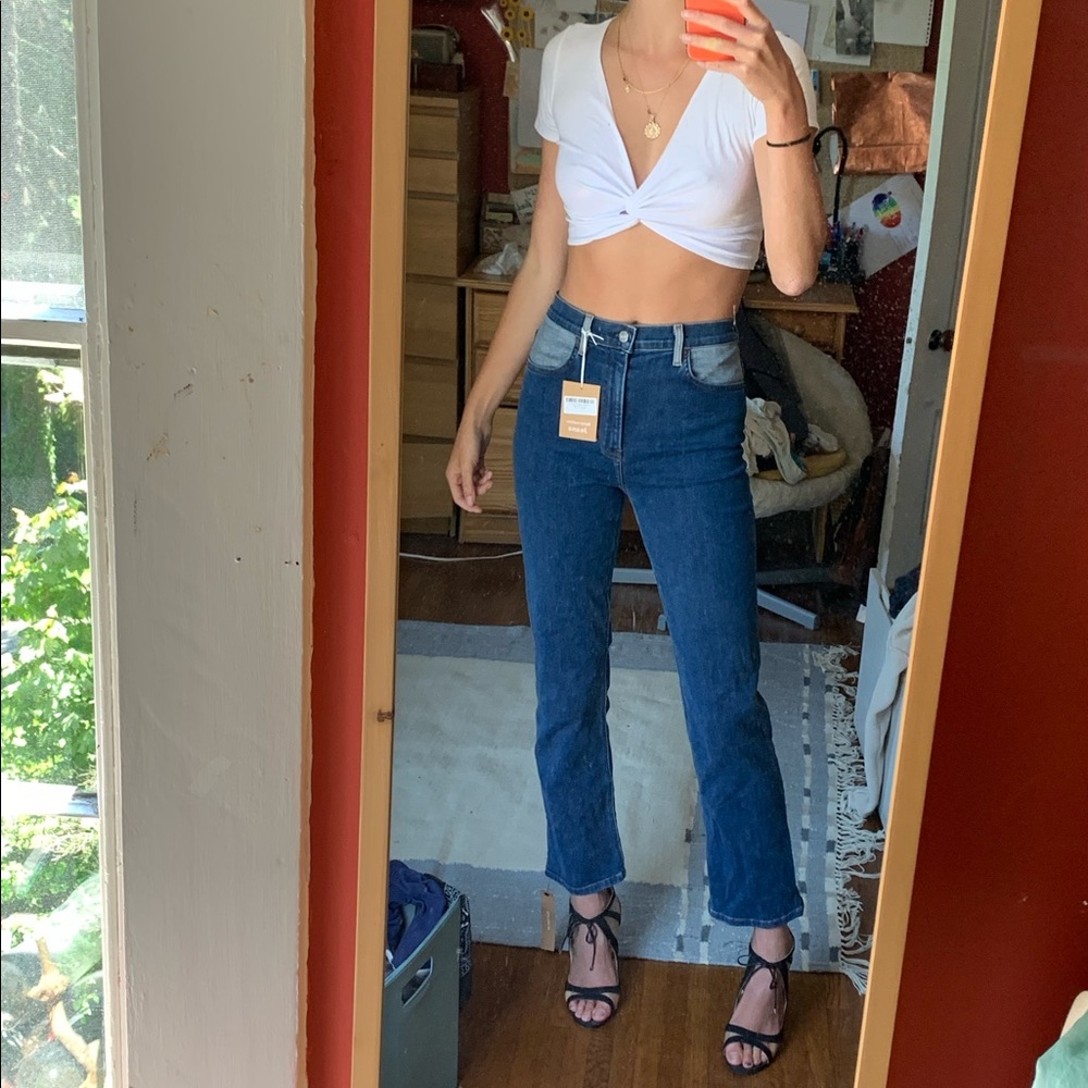Reformation two-tone jeans - Picture 1 of 4